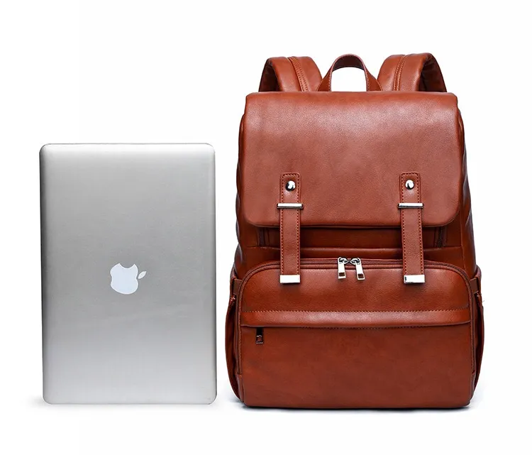 Leather backpack nappy bag cheap