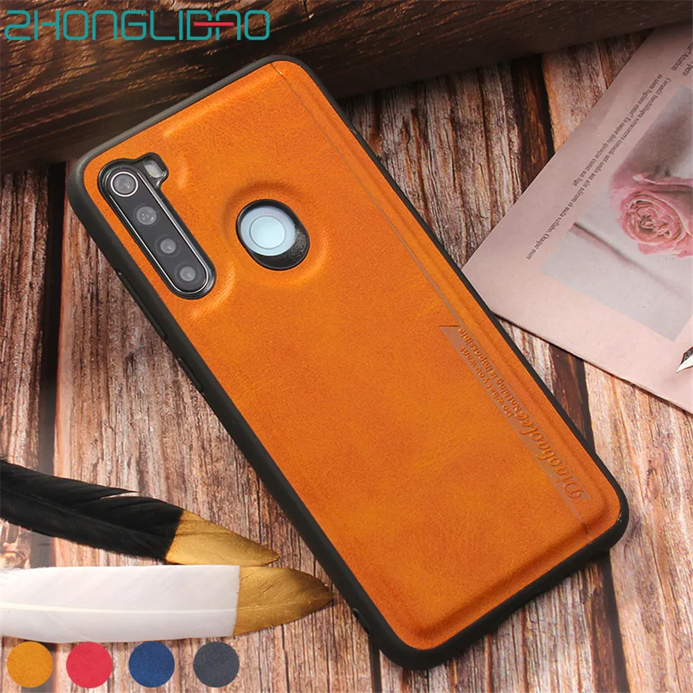 Custodia posteriore in pelle Pu per Xiaomi Redmi K20 Note 8 K20pro Xiomi Mi 9t Xaomi Redmi Note 8 Pro Cover antiurto per paraurti in silicone