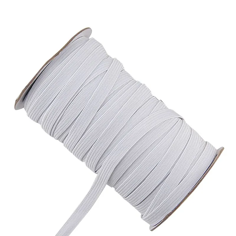 Flexible Elastic Band Stretch Rope For DIY Face Masks And Craft Tape  100/200 Yards, 3/5/6/8/12mm Width From Longmian, $32.21