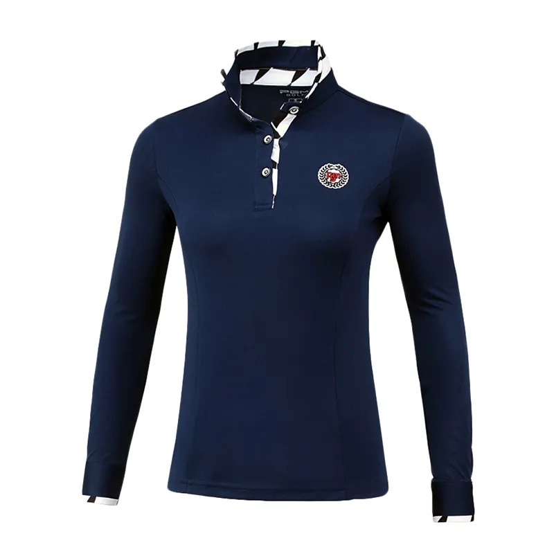 Nuove magliette da golf da donna Camicie a maniche lunghe da donna autunno Traspirante Fitness Sport Golf Abbigliamento sportivo da esterno