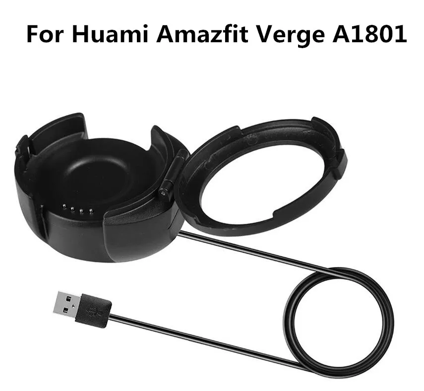 DHL 빠른 충전 전원 충전기 어댑터 Xiaomi Huami Amazfit Verge A1801 스마트 시계 도구 용 1M USB 케이블 와이어