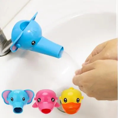 Rrunzfon Extender el Grifo del Fregadero de Dibujos Animados Ballena Extender Mango para Bebé Niños Kid baño Caja Fuerte Diversión para lavarse Las Manos Solución Grifo de la bañera Cubierta 1Pc Azul 