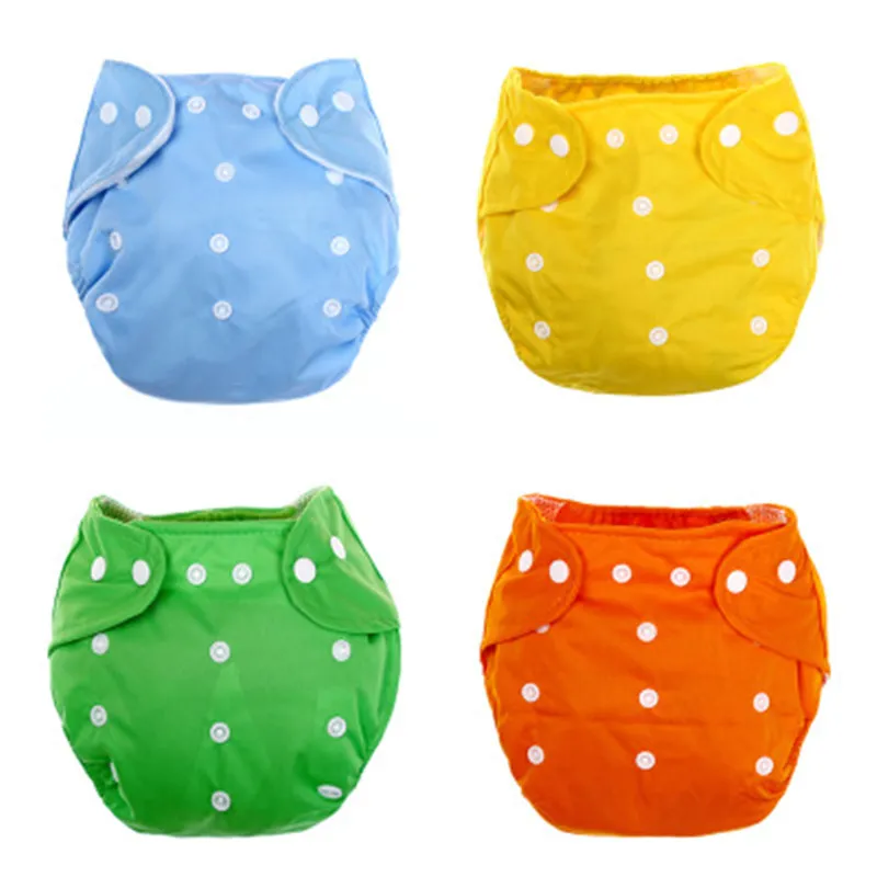 Baby Washable Diapers Adjustable Reusable Washable Baby Cloth Diaper