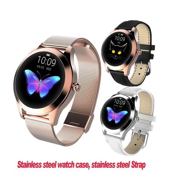 KW10 Smart Watch Fashion Smart Bracelet For Women IP68 Waterproof Heart