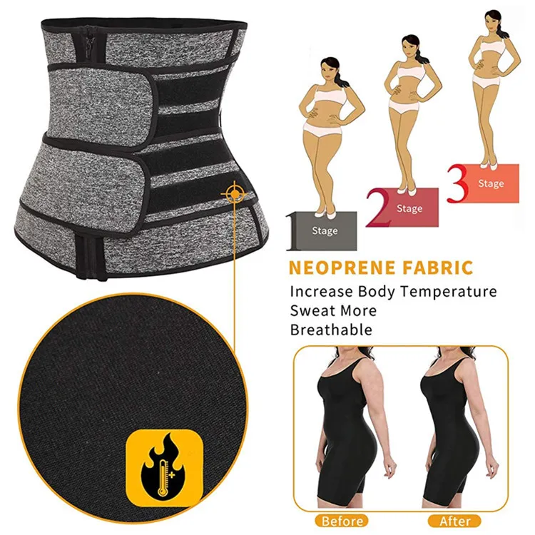 Neoprene Double Strap Waist Trainer For Body Shaping, Fitness, And Slimming  Sweat Belt For Fat Burning And Waist Trainer Bustier Cincher Sizes S 3XL  With DHL Shipping From Bettermall, $14.48