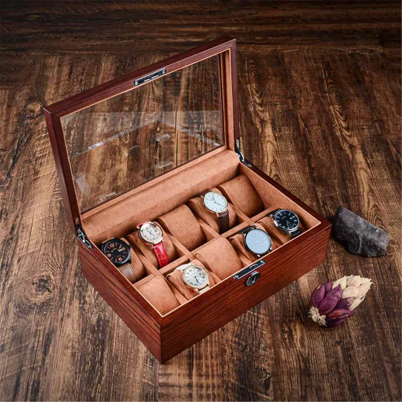 Wooden watch storage box hotsell