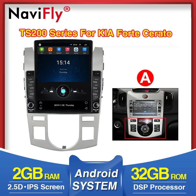 9,7 Дюймовый IPS DSP Android Для Kia Cerato 2 TD 2008 2009 2010.