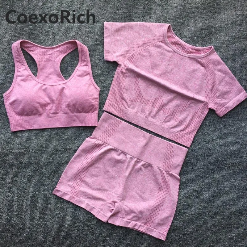 Thread Seamless Yoga Clothes Bra Set Women