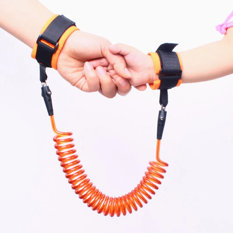 Children Anti Lost Strap 1.5M Kids Safety Wristband Wrist Link Toddler Harness Leash Strap Bracelet Baby Wrist Leash Walking Strap WCW807