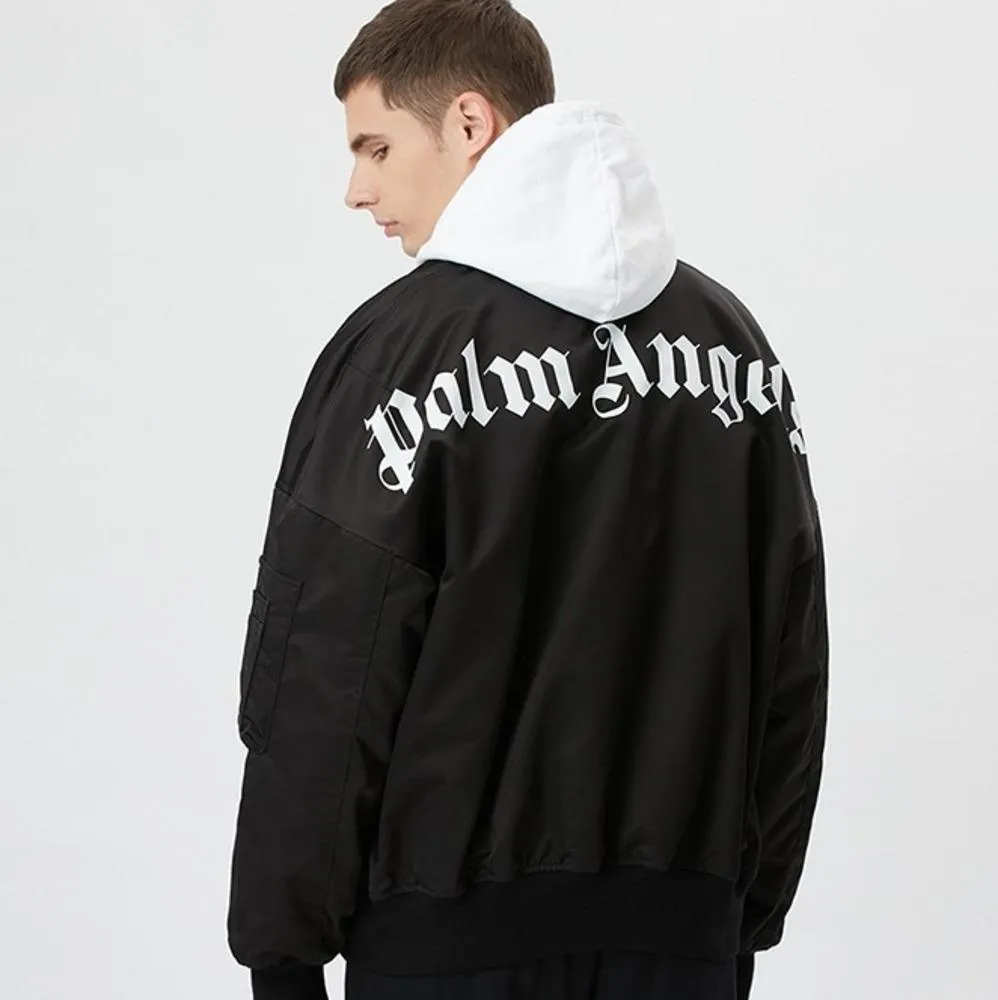 18FW Палм Angel Flight Куртки Негабаритные Пальто Ветровка Bomber.