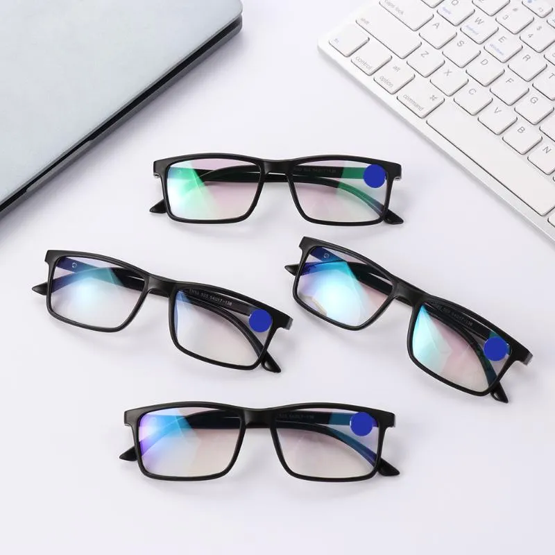 1ピース読書メガネプレゼンピア眼鏡の進歩的な多焦点レンズ抗ブルーライト眼鏡レディース男性アイウェアアクセサリー