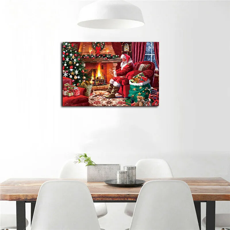 Quadro e poster HO HO HO - Natal - Roupa do Papai Noel - Quadrorama