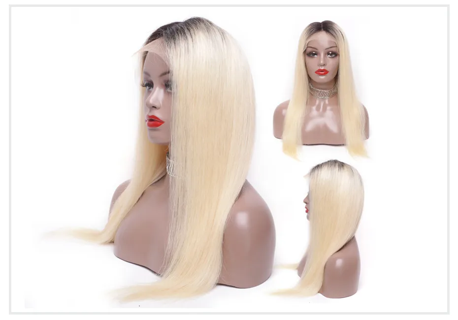 ombre blonde Lace Front Wig1
