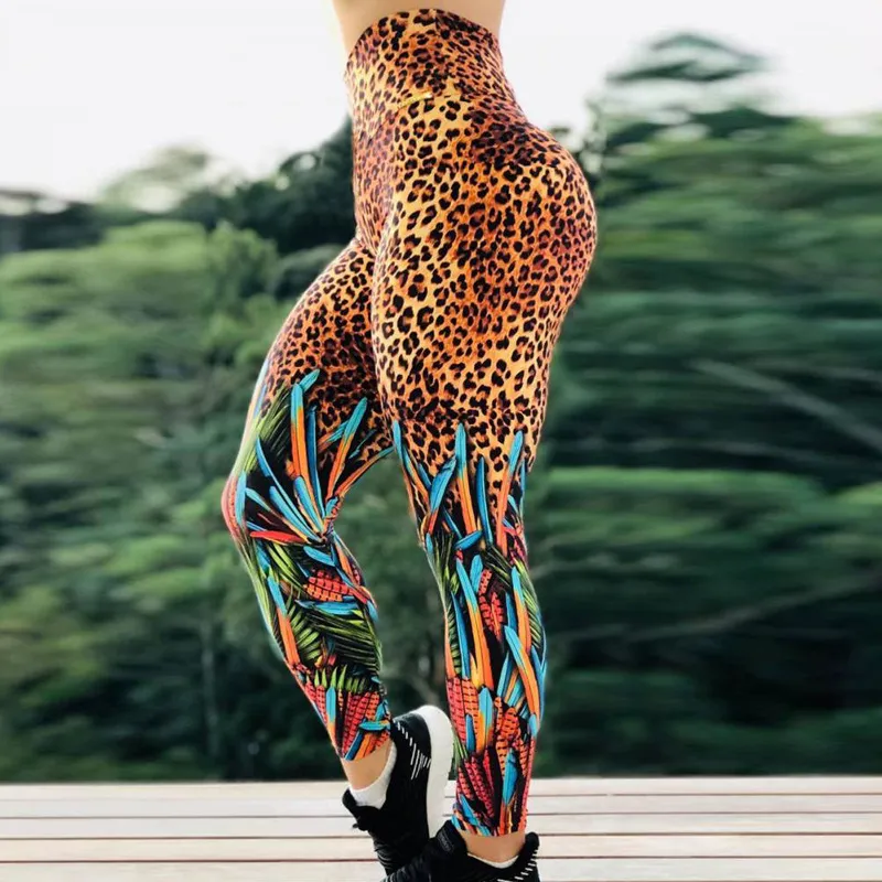 Leopard Print Animal Print Tiger Leggings For Women Autumn Running