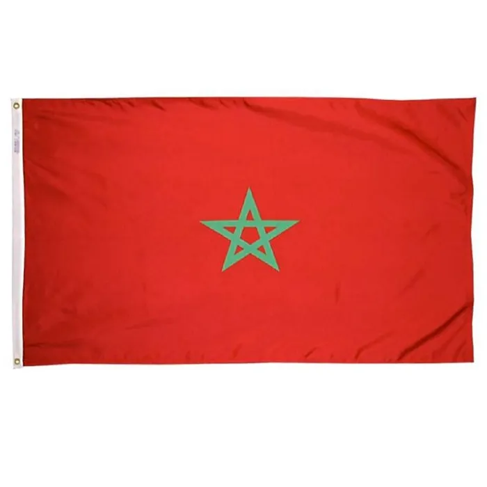 Флаг Марокко 3x5 футов Индивидуальный стиль 90x150 см MAR Natioanl Флаг страны Баннеры Марокко Летающие висит