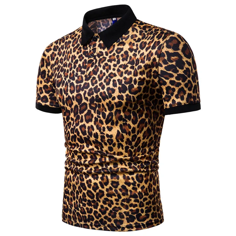 Fashion Street Animal Print Turndown Collar Tops Fashion Street Animal Print Turndown Collar Tops