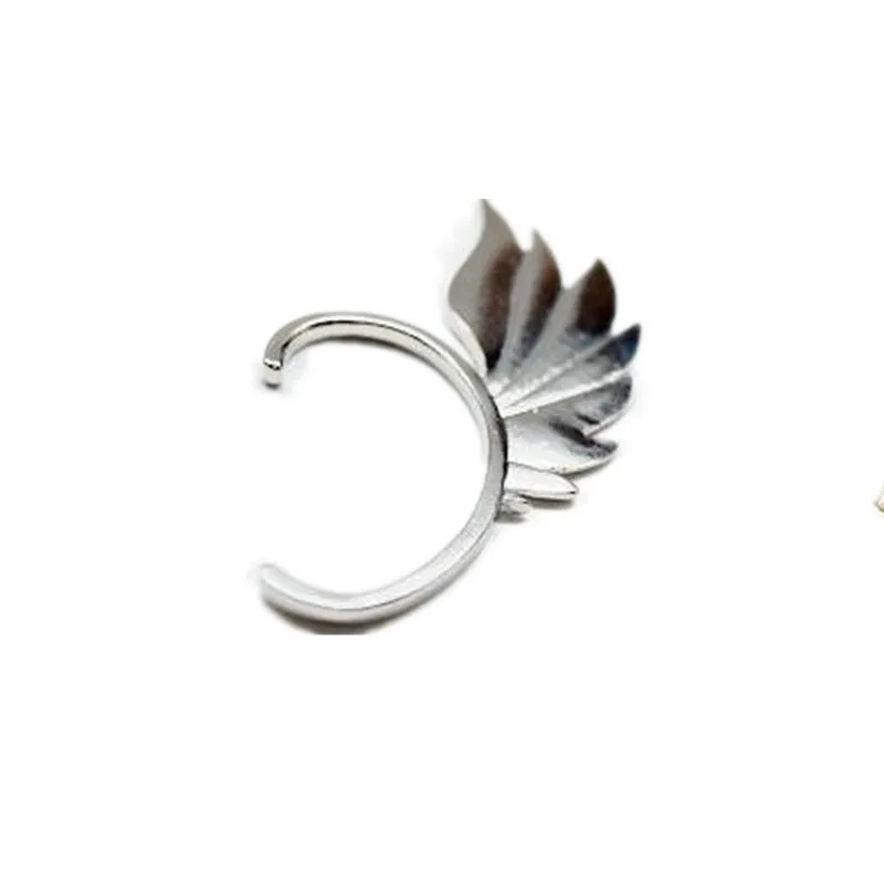 Estilo punk Cadena de hadas Ear Cuff Wings Pendientes Clip para hombre Mujer Joyería Regalo