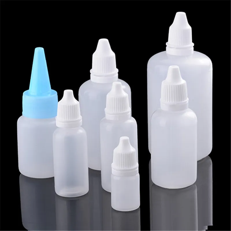 1 pz Flaconi contagocce comprimibili in plastica Tubo per lozione Contenitori cosmetici per flaconi spray per olio essenziale liquido per occhi