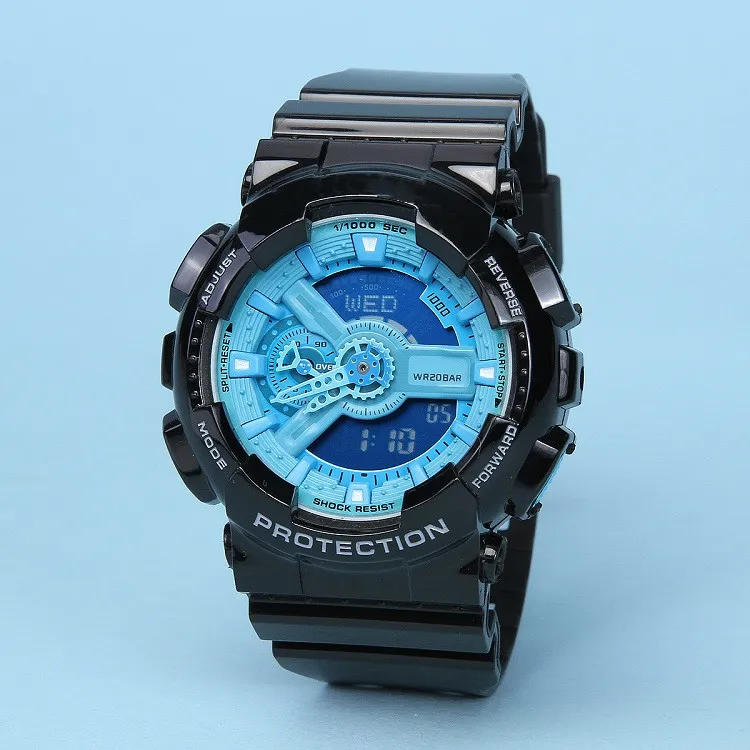 Factory Autolight Orologi sportivi ga400 resistenti all'acqua LED g multifunzione Fusi orari Shock Watch Original DropShipping