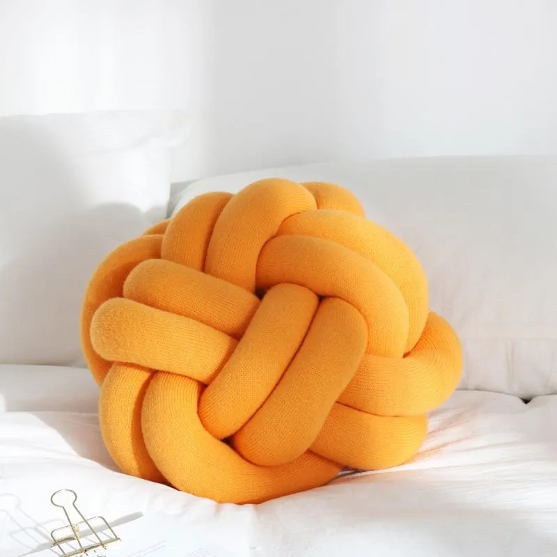 Almohada creativa de punto hecha a mano con almohadas de sofá y sillas con respaldo o cintura para decorar salas de estar