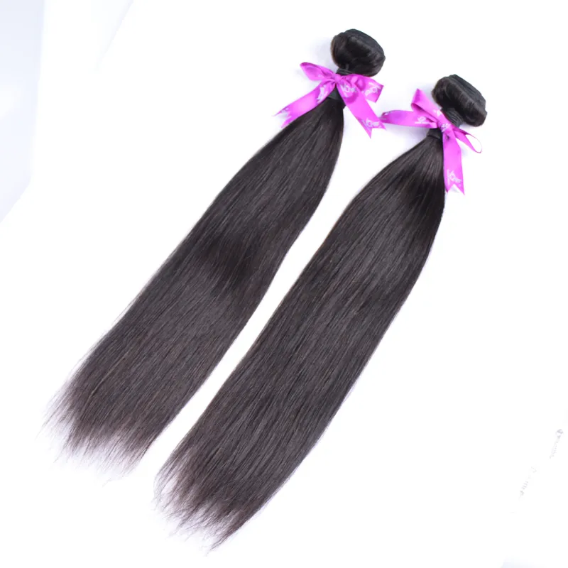 50% Off! Najwyższej Jakości 100% Ludzkie Włosy Splot Wątku Nieprzetworzone Tanie Brazylijskie Peruwiańskie Malezyjskie Indian Proste Extensions Hair Extensions 3