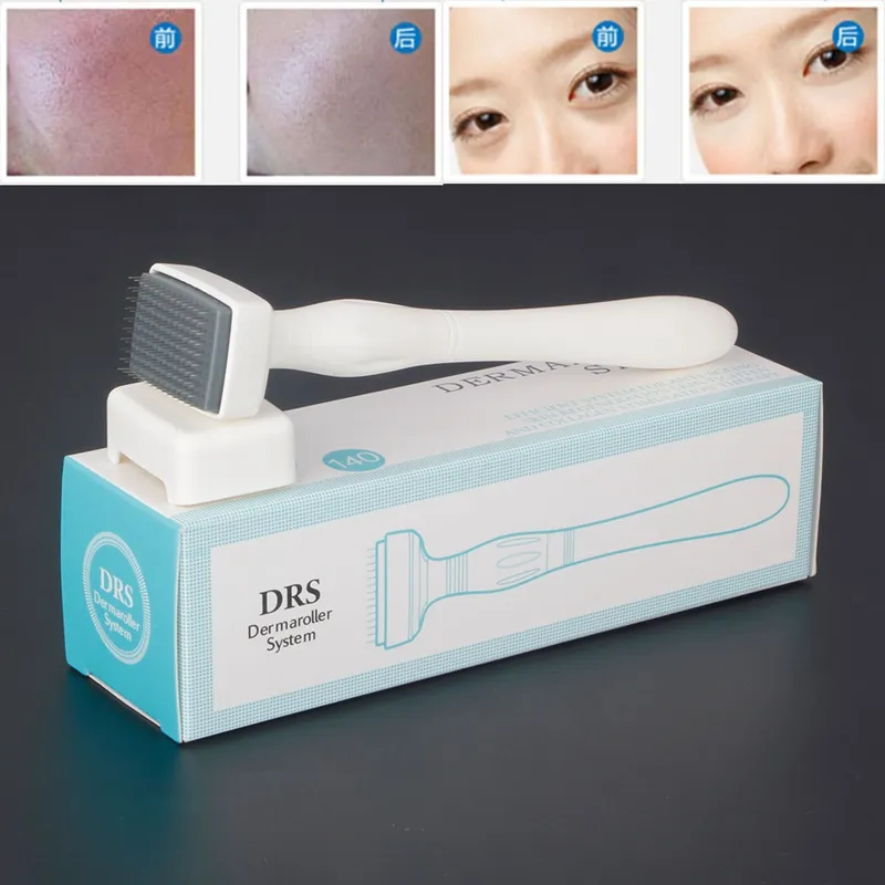 DRS 140 ديرما ختم dermaroller الفولاذ المقاوم للصدأ microneedle مكافحة الشيخوخة ندبة حب الشباب بقعة التجاعيد تساقط الشعر السيلوليت العناية بالبشرة دي إتش إل