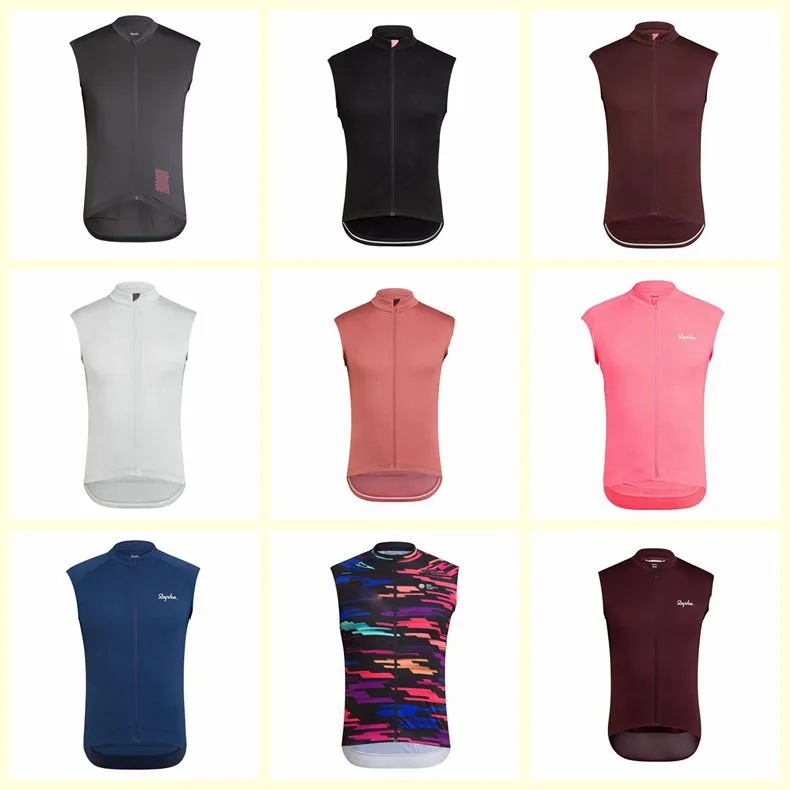 RAPHA équipe cyclisme sans manches maillot gilet mince été cyclisme vêtements Hombre course vtt vélo Sport séchage rapide Ropa C2305