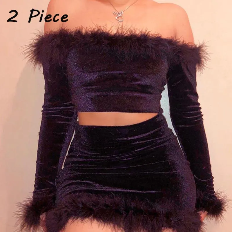 Fur two deals piece outfit