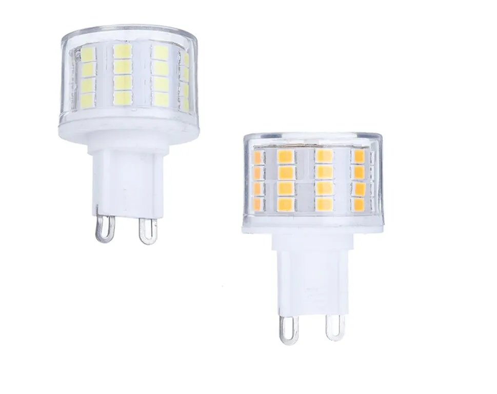 Luce G9 E27 E14 G9 Lampada a LED 5W AC220V-240V Lampadina a LED 52LED 2835SMD porcile rotondo Nessun sfarfallio Lampadario a LED Sostituisci lampadine alogene da 60W