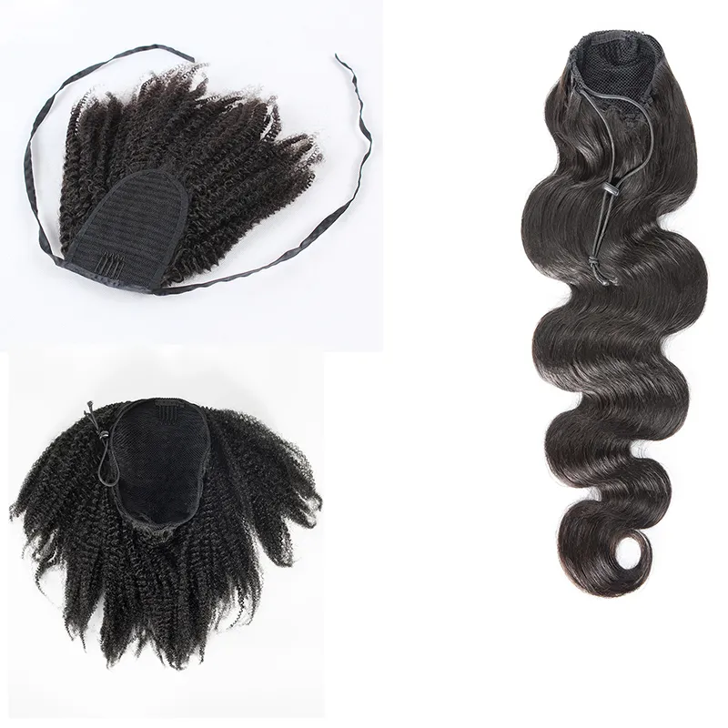 VMAE Brasileiro 120g Natural Black Body Wave Kinky Curly Straight Clip em Extensões de Cabelos Virgens Virgin Human Human Extensions