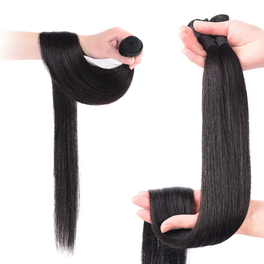 32 Inch Indian Straight Wave 34 Inch Malaysian Straight Hair Extensions Virgin Unproessed Human Hair Bundles