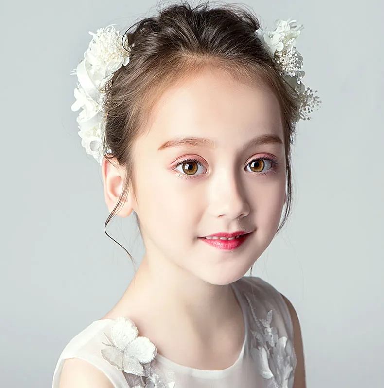 BOUNONT Flower Girl Headpiece Bridal Headband,Flower Girl Hair Accessory Wedding