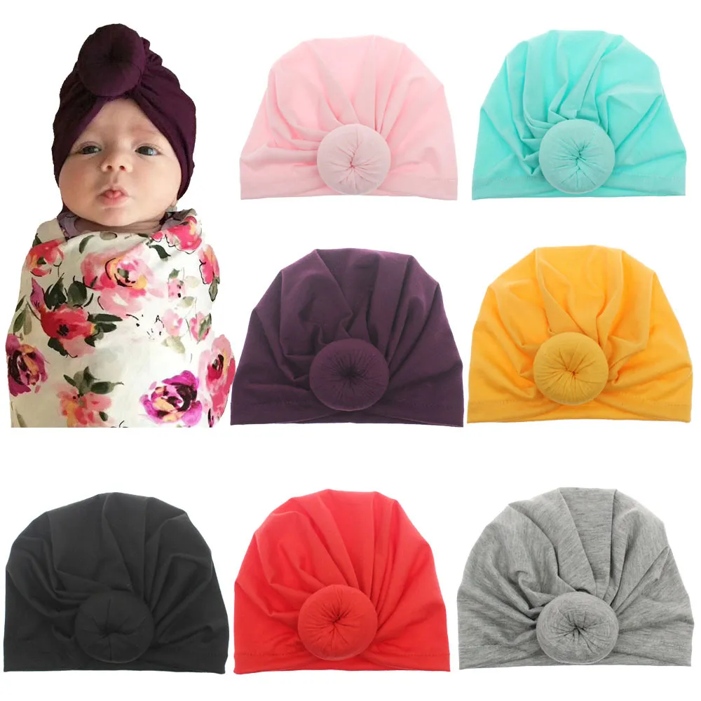 Baby / Toddler Sweet Solid Knot Newborn Hat