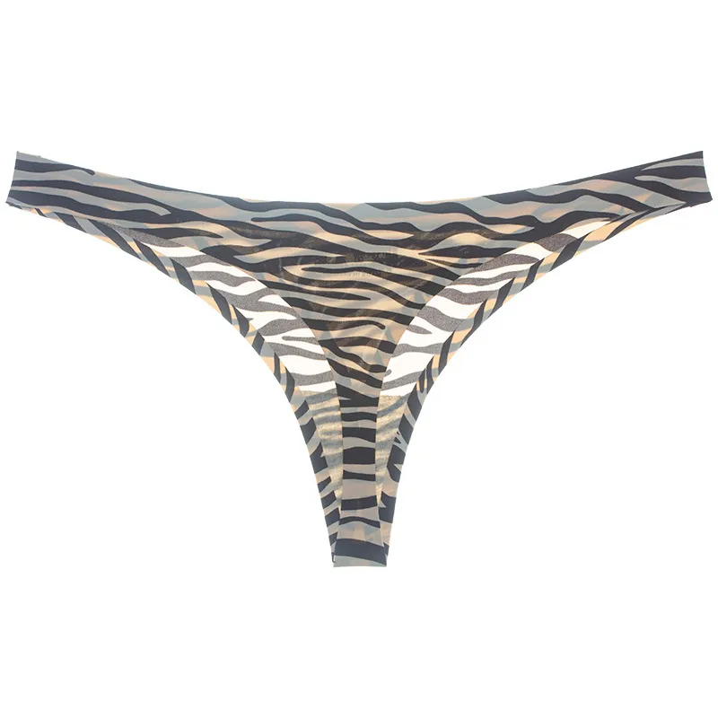 Sexy Zebra Leopard Ice Silk Seamless Panties Low Waist Briefs Net Underwear  G String T Back Thong Sexy Lingerie Women Clothes Will And Sandy From  Cndream, $1.85