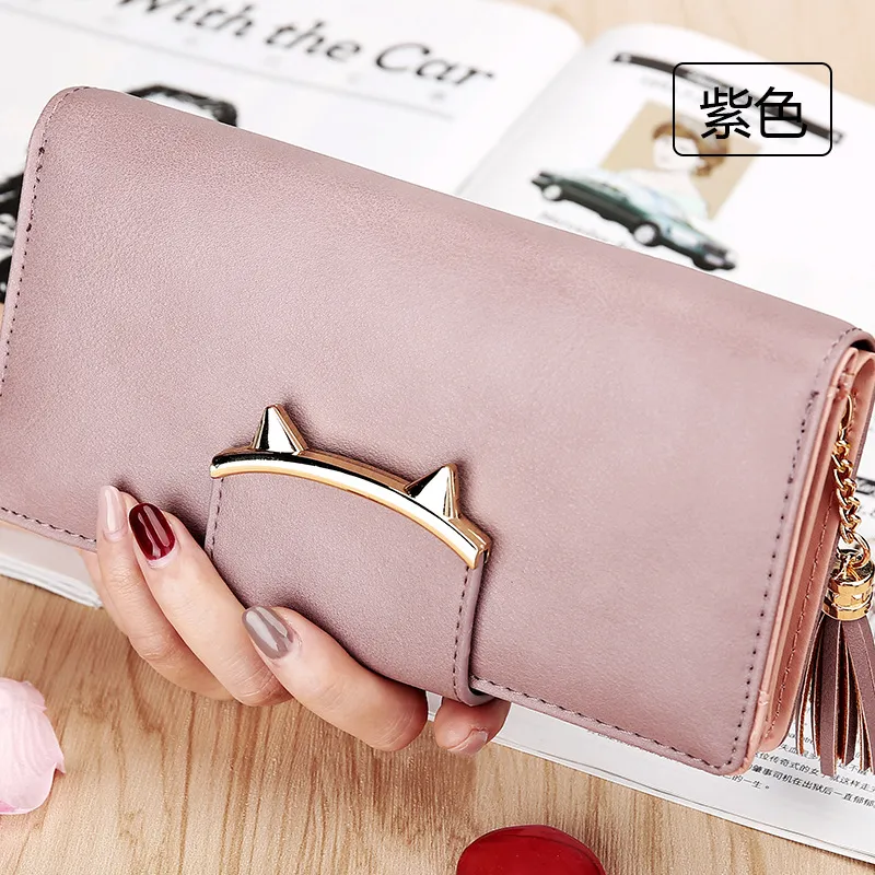 狱女 レディースマネーバッグ、日本のジッパー、新鮮な猫の耳、学生のお金の財布を¥1,950 | DHgate