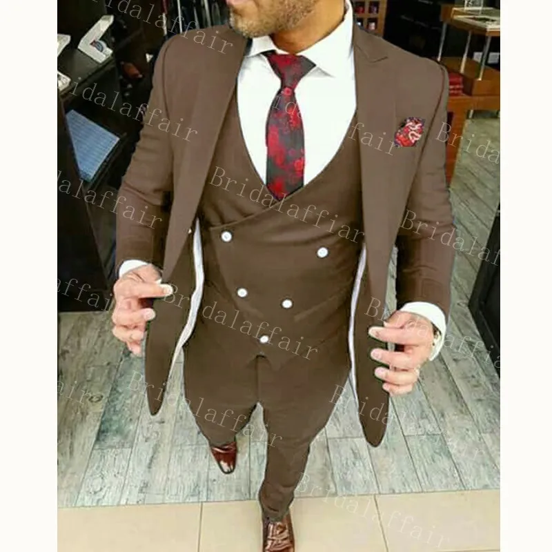 2019 Cheap Custom Made Men Suit Bestmen Groom Tuxedos Formal Suits Business Men Wear(Jacket+Pants+Tie+Vest) New Arrival