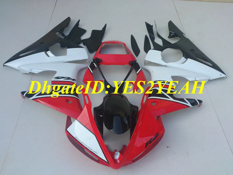 오토바이 페어링 키트 for YAMAHA YZFR6 03 04 05 YZF R6 2003 2004 2005 YZF600 ABS 레드 화이트 블랙 페어링 세트 + 선물 YN37