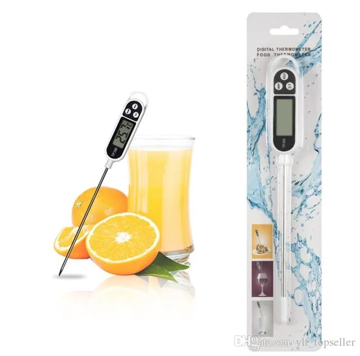 Hot Digital Food Thermometer BBQ Kookvlees heet water Meet huishoudelijke thermometers probe keuken thermograaf gereedschap hot item tp300