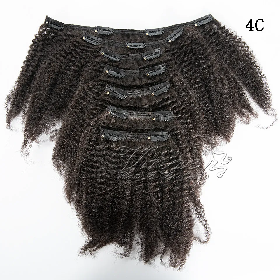 البرازيلي VMAE 4A 4C اللون الطبيعي 100G AFRO KINKY CURLY BUTICLE محاذاة ملحقات الشعر البشري البكر