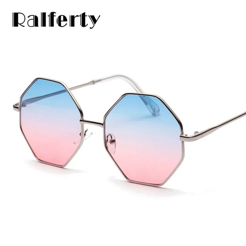 ?New Hexagon Pink Sunglasses Trendy Polygon Sun Glasses UV400 Protective Hexagon Sunglasses Women Small Frame Polygon Sunglasses Men  main image 4
