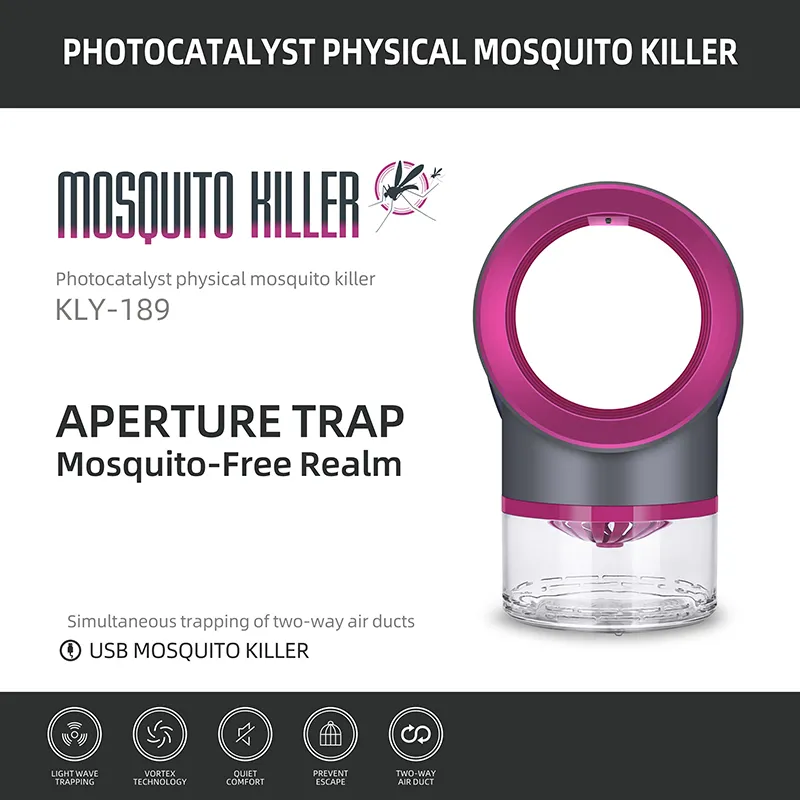 USB Mosquito Killer Light Wave TRAPPZNG Two way air duct Quiet comfort Sleeping for home bed room