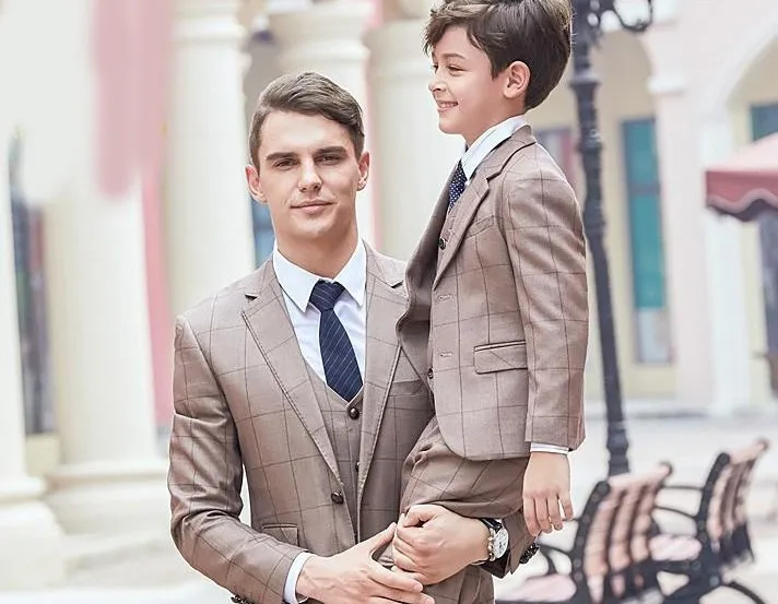 Customized Blazer Casual Father And Son Suits Fashion Spring Fall