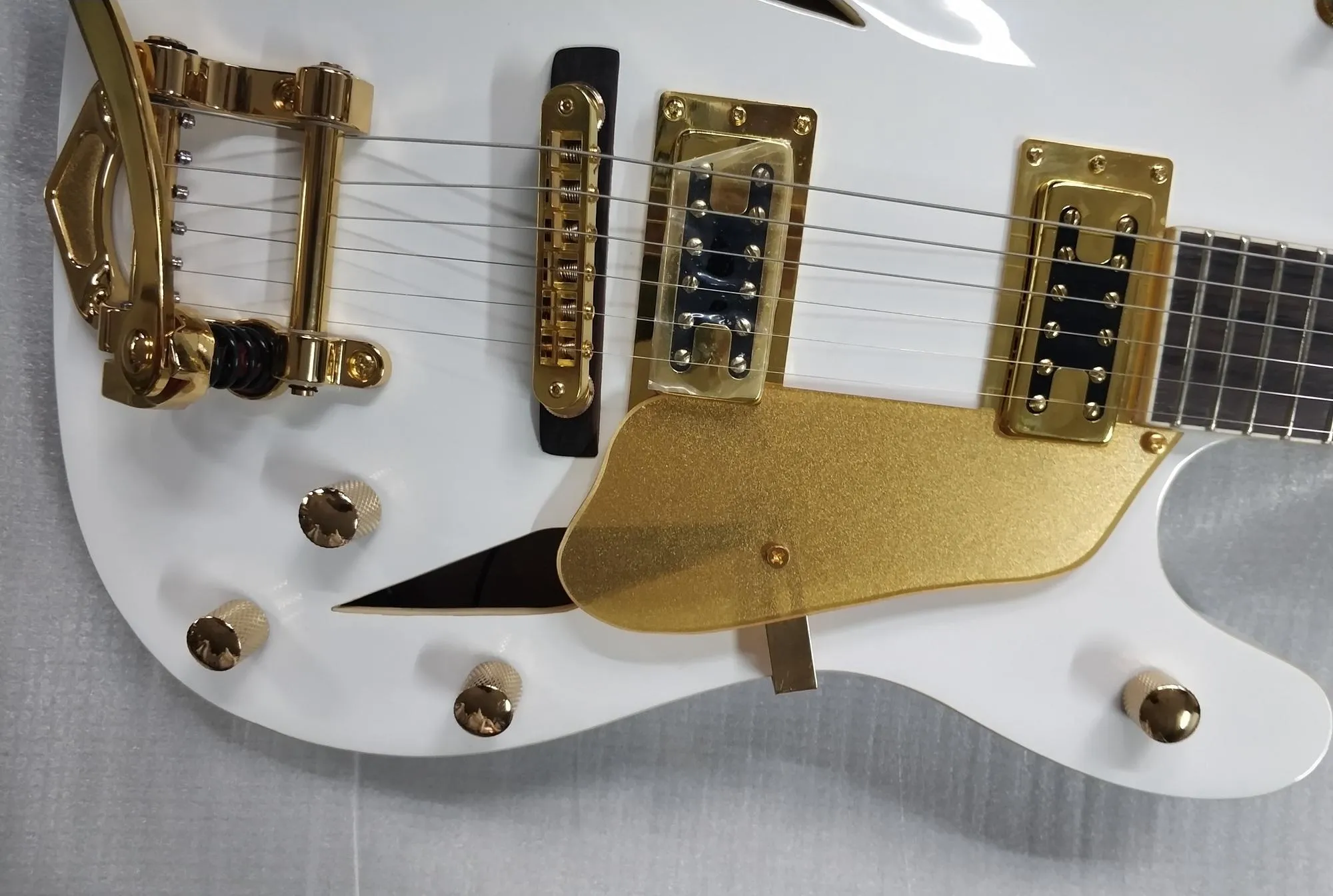 ◆大感謝祭!! Telegretscher White G1G22408 TeleGretscher Paul Waller White Jazz Electric Guitar Semi