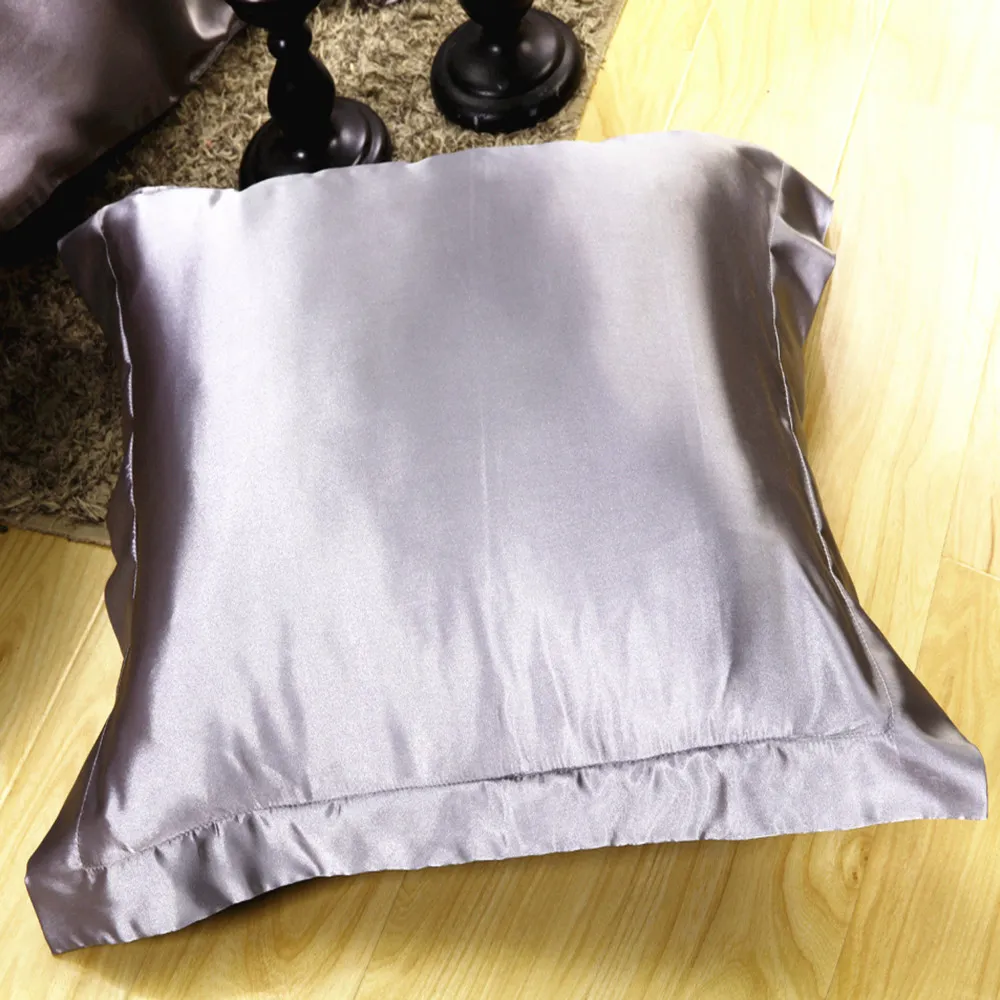 Best Sale Double Silk Pillow Case 100 %Silk Pillowcase Camel Pillow Cover Standard 48x74cm 0r 70 *70cm 1pcs