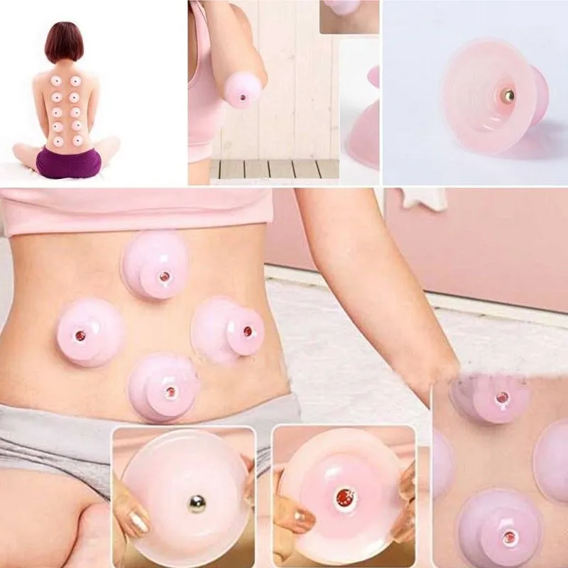 Chinese therapie vacuüm zuigmassage medische lichaamsverzorging beker roze traditionele cupping jar voor gereedschap voor gezondheidszorg