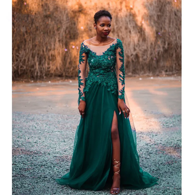 Formal dresses with leg slits on sale