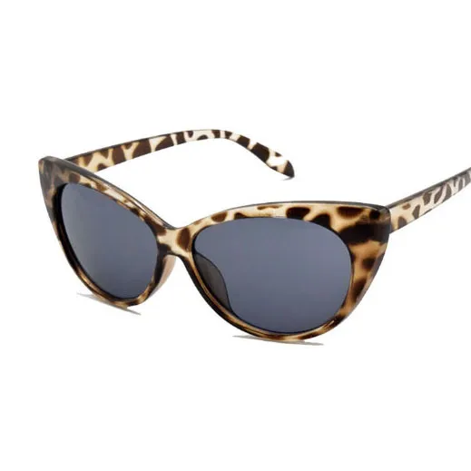 Top Women's men's new fashion sunglasses men and women cat eye glasses round face leopard sunglasses designer brand gradient UV400 lens