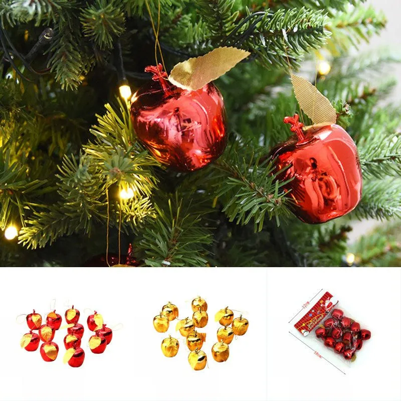 Noel Dekorasyon Elma Meyve Kolye Noel Ağacı Asılı Süsleme Parti Olaylar Noel Asılı Süsleme Kaynağı 12 adet / grup