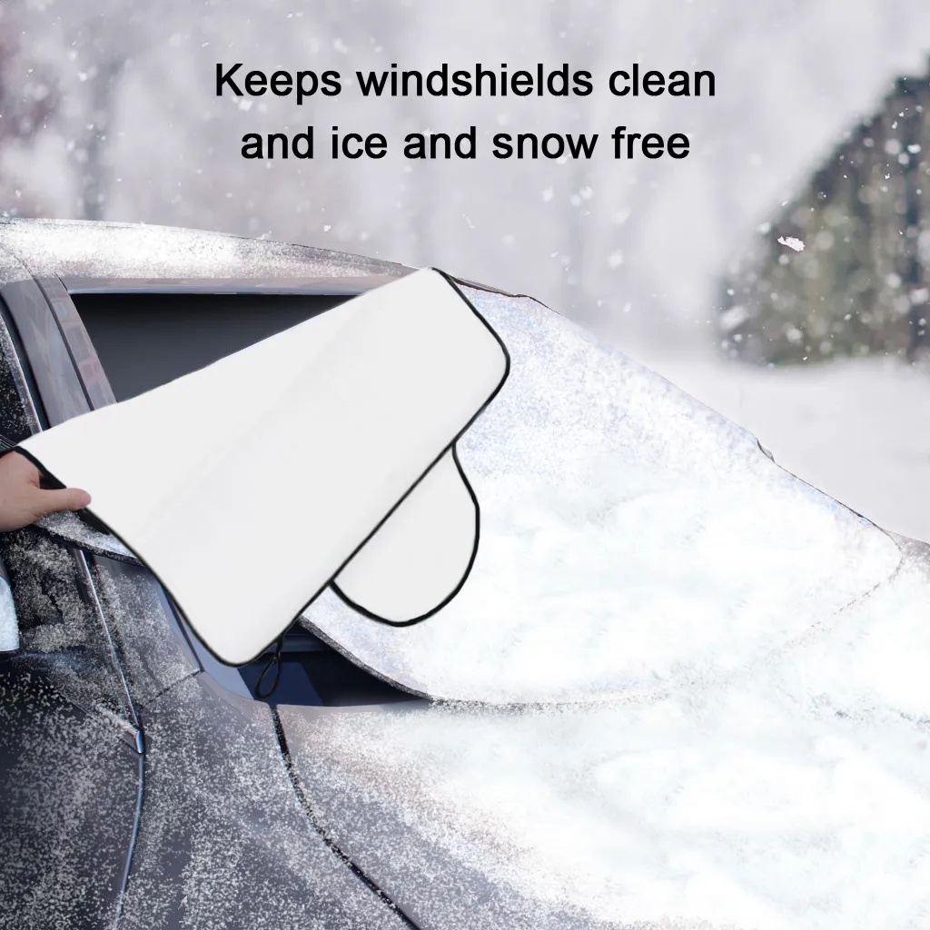 Car Sunshade Snow Ice Shield Car Windshield Snow Sun Shade Waterproof  Protector Cover Car Front Windscreen Cover