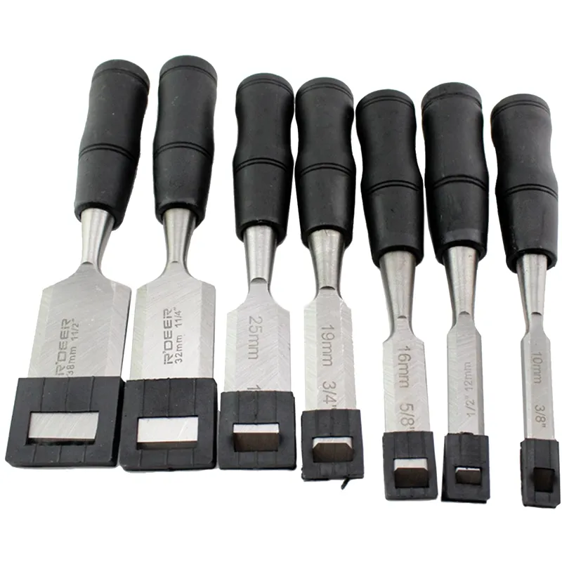 Freeshipping 8Pcs/Set Woodworking Chisels Indurative Diy Carpentry Tools Wooden Carving Hewn Flat Chisel Jumper